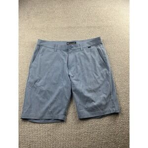 Travis Mathew Sand Harbor Shorts Men's 35 Blue Chino Stretch Golf Performance